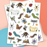 Buggin' Out Tats - 48 Foil Temporary Tattoos