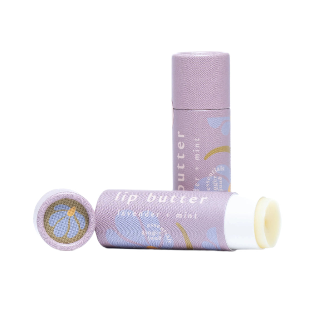 Lip Butter • Lavender Peppermint • Moisture Rich & Glossy Enhanced with Olive Squalane - HoneyBug 