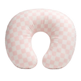 Sugar Pink & White Checkered Nursing Pillow Cover