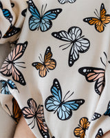Bubble Romper | Butterflies - HoneyBug 