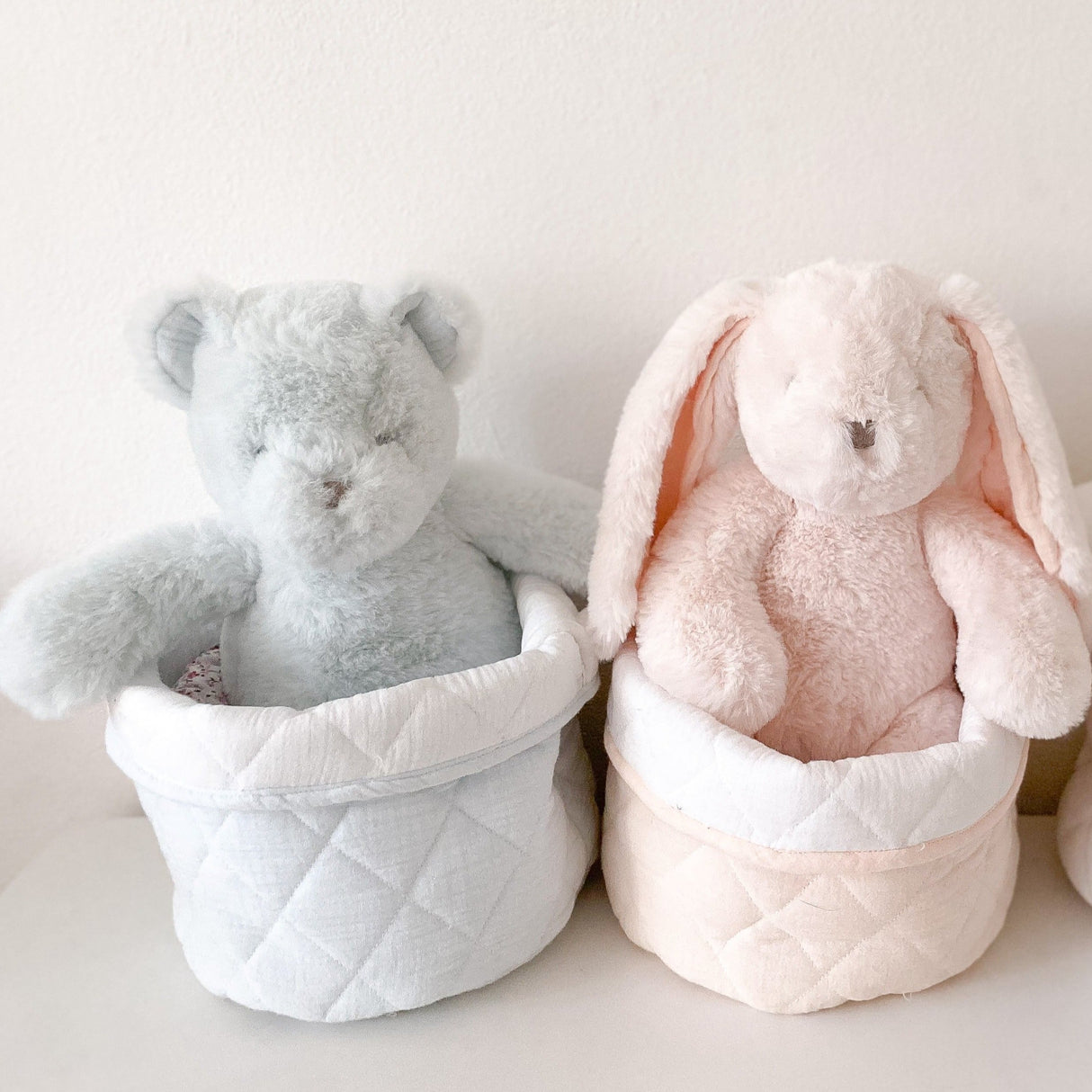 Aston Luxe Bear - Pale Blue Plush Toy - HoneyBug 