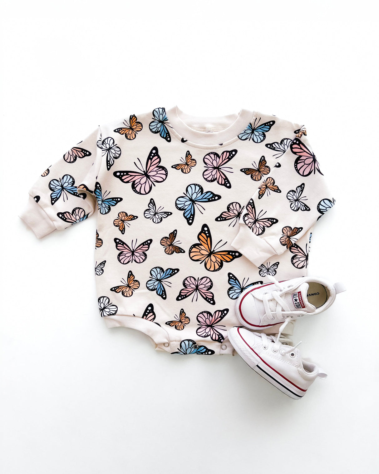 Bubble Romper | Butterflies - HoneyBug 