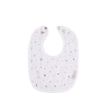 3 Pack Muslin Terry Bibs- Blue Stars