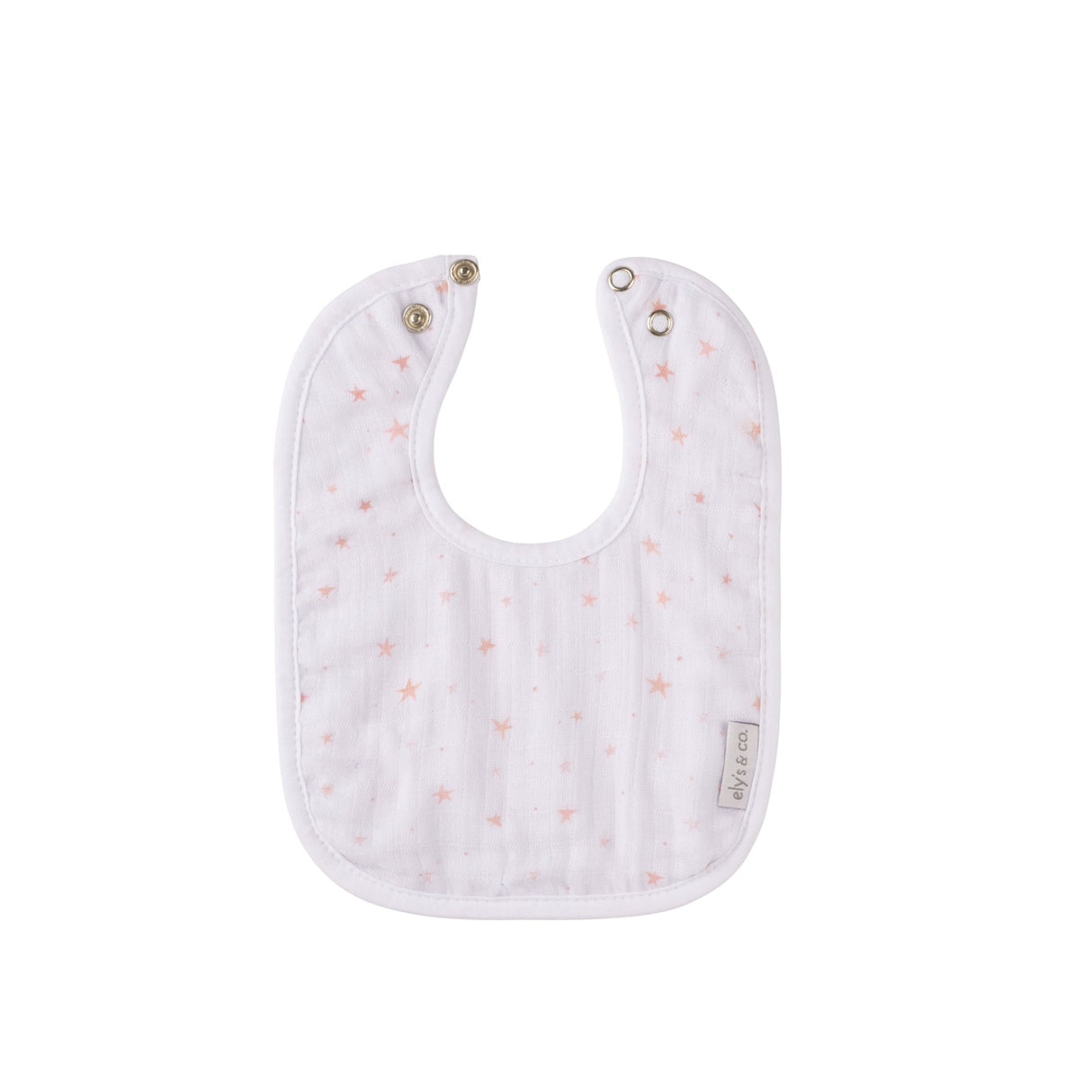 3 Pack Muslin Terry Bibs - Pink Stars