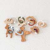 Wooden Teether with Silicone Ring