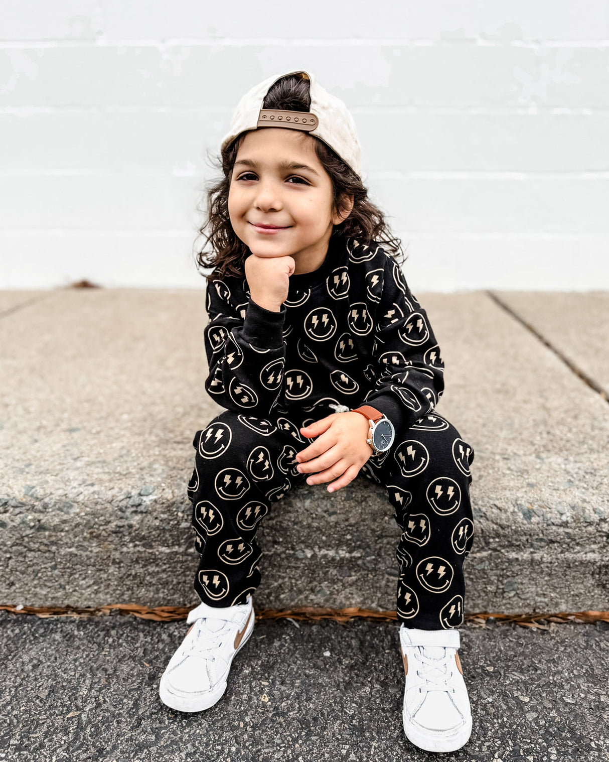 Jogger Set | Electric Smiley - HoneyBug 