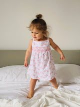 Pink Flamingo Smocked Dress - HoneyBug 