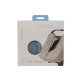 Cotton Muslin Car Seat Canopy - Sea - HoneyBug 