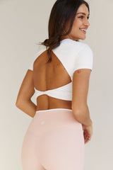 Astoria LIVE LUXE Twist Crop - White