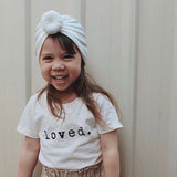 Loved. Organic Cotton Kids Tshirt Short Sleeve - HoneyBug 