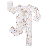 Sweet as Honey Zippered Baby Romper