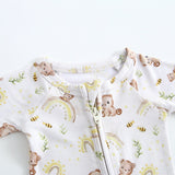 Sweet as Honey Zippered Baby Romper