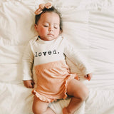 Loved. Organic Cotton Baby Bodysuit Long Sleeve - HoneyBug 