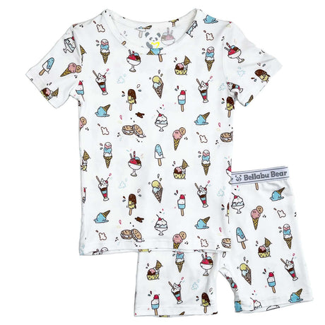 Ice Cream Bamboo Kids Pajama Short Set - HoneyBug 
