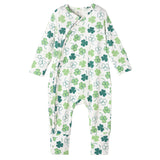 Shamrock Zip Romper – Convertible Cuff Bamboo Sleeper