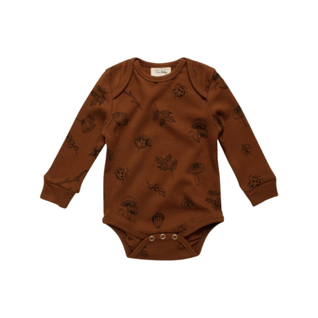 Organic Baby Long Sleeve Bodysuit - Nature Walk - HoneyBug 