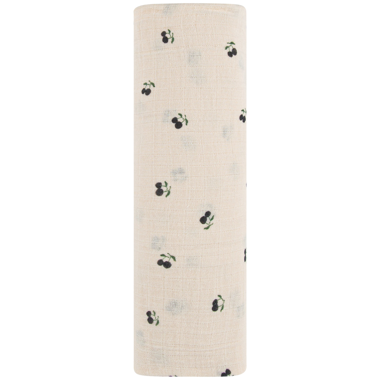 Cotton Muslin Swaddle Blanket - Blue Cherry