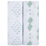 Crib Sheet Set - Sage Diamond