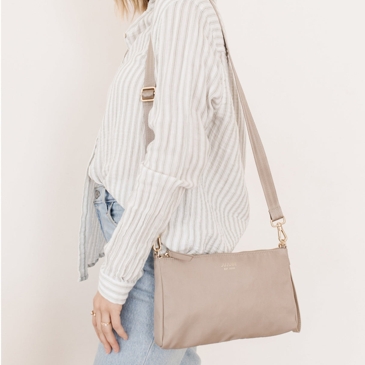 3-piece Pouch Set Taupe - HoneyBug 