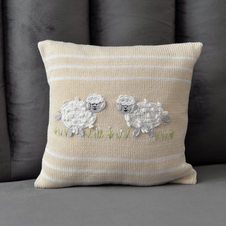 Lamb 10" Pillow, Ecru
