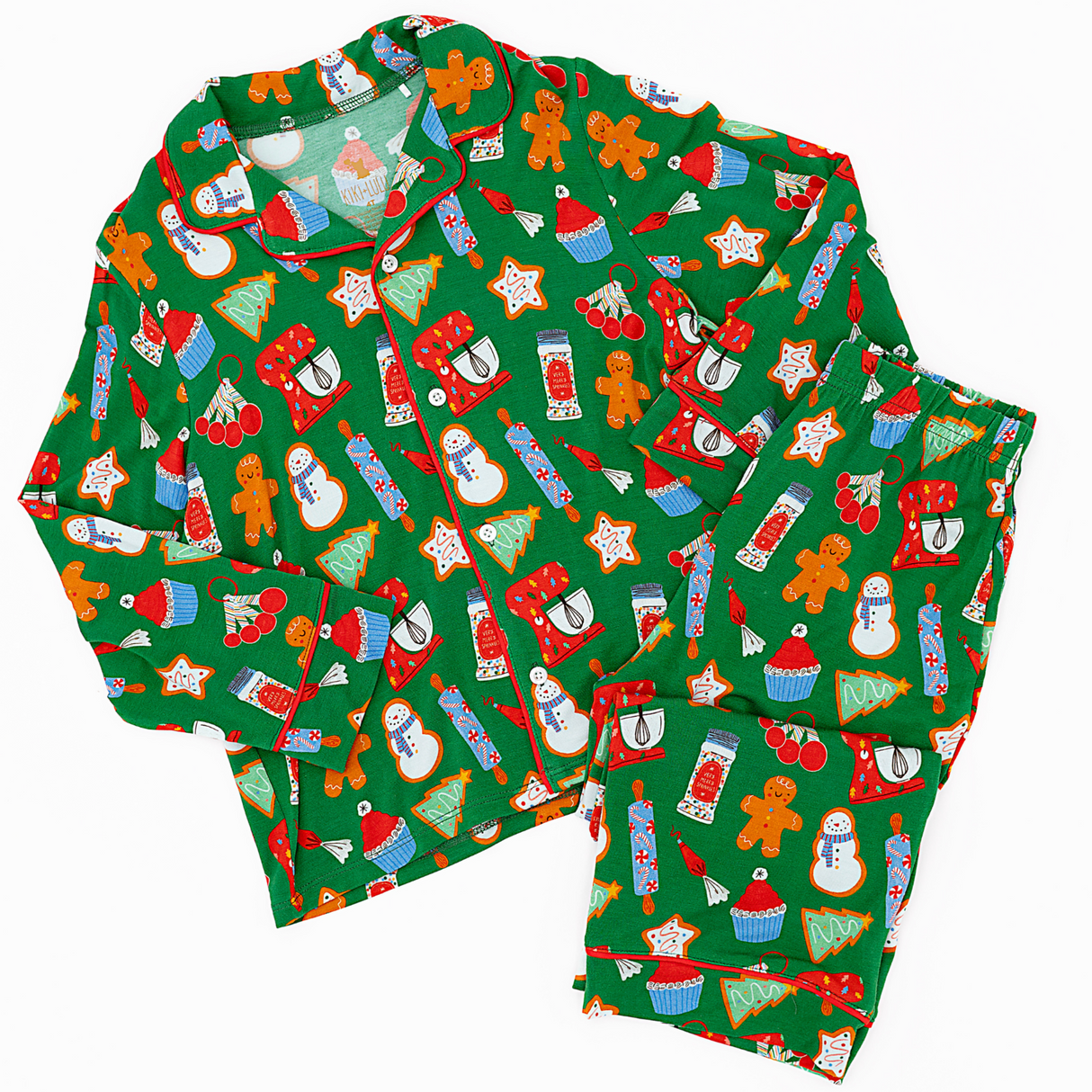 Baking Christmas Cheer Button-Down Kids Set