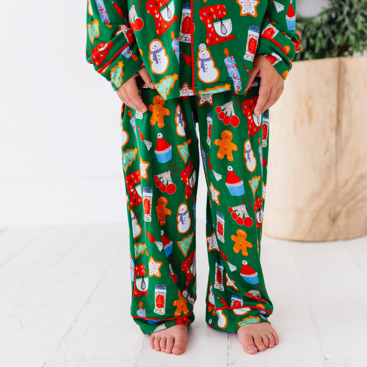 Baking Christmas Cheer Button-Down Kids Set