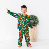 Baking Christmas Cheer Button-Down Kids Set