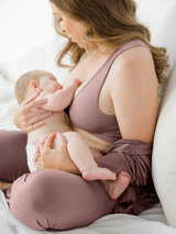 French Terry Racerback Nursing & Sleep Bra | Twilight - HoneyBug 