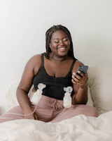 Sublime® Bamboo Hands-Free Pumping Lounge & Sleep Bra | Black - HoneyBug 