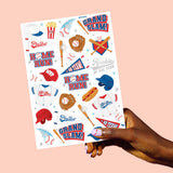 Home Run Tats - 50 temporary tattoos