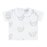 Blue Lamb Print Diaper Cover Set