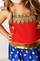 American Wonder Dress - HoneyBug 