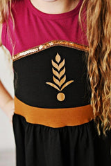 Magenta Sister Ice Princess Dress - HoneyBug 