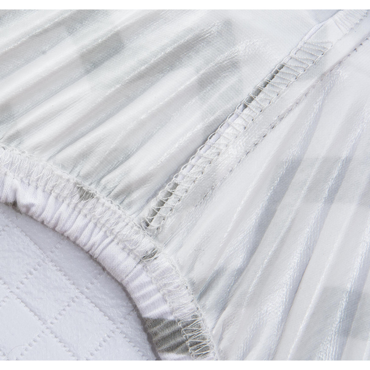 Waterproof Pack N Play I Portable Crib Sheet Set - Grey Chevron - HoneyBug 