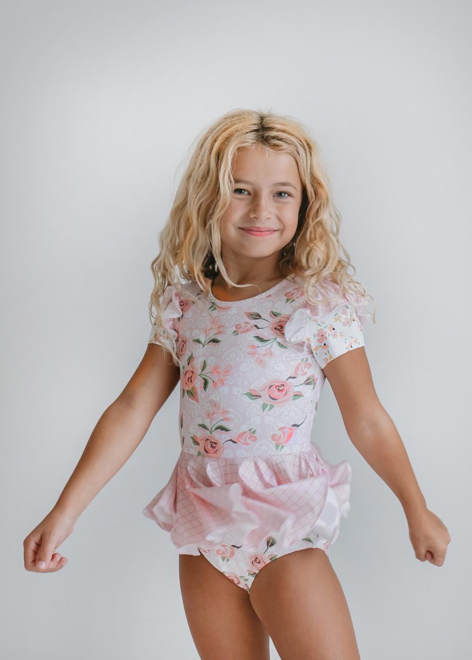 Pale Rose Skirted Leotard - HoneyBug 