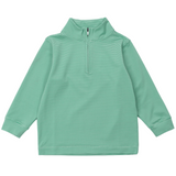 Sam Quarter Zip Pullover by LH Sport - Green Stripes - HoneyBug 