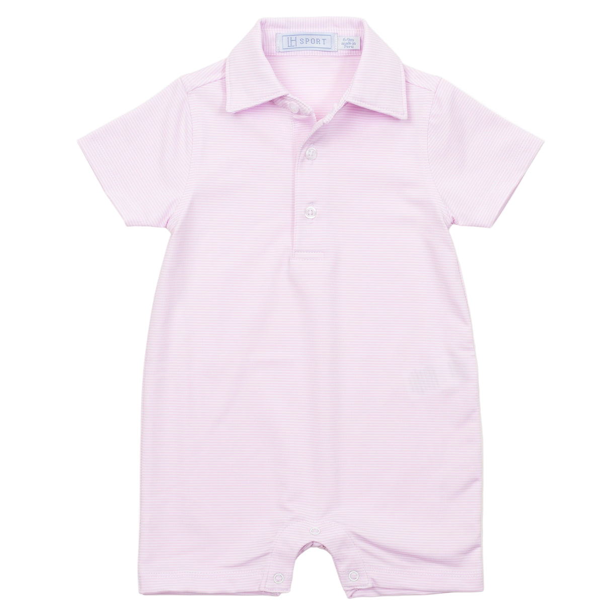 Austin Boys' Performance Shortall by LH Sport - Pink Stripes - HoneyBug 