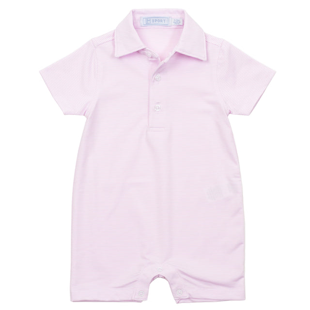 Austin Boys' Performance Shortall by LH Sport - Pink Stripes - HoneyBug 