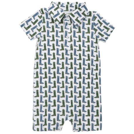 Tripp Boys' Polo Shortall - Cowboy Boots - HoneyBug 