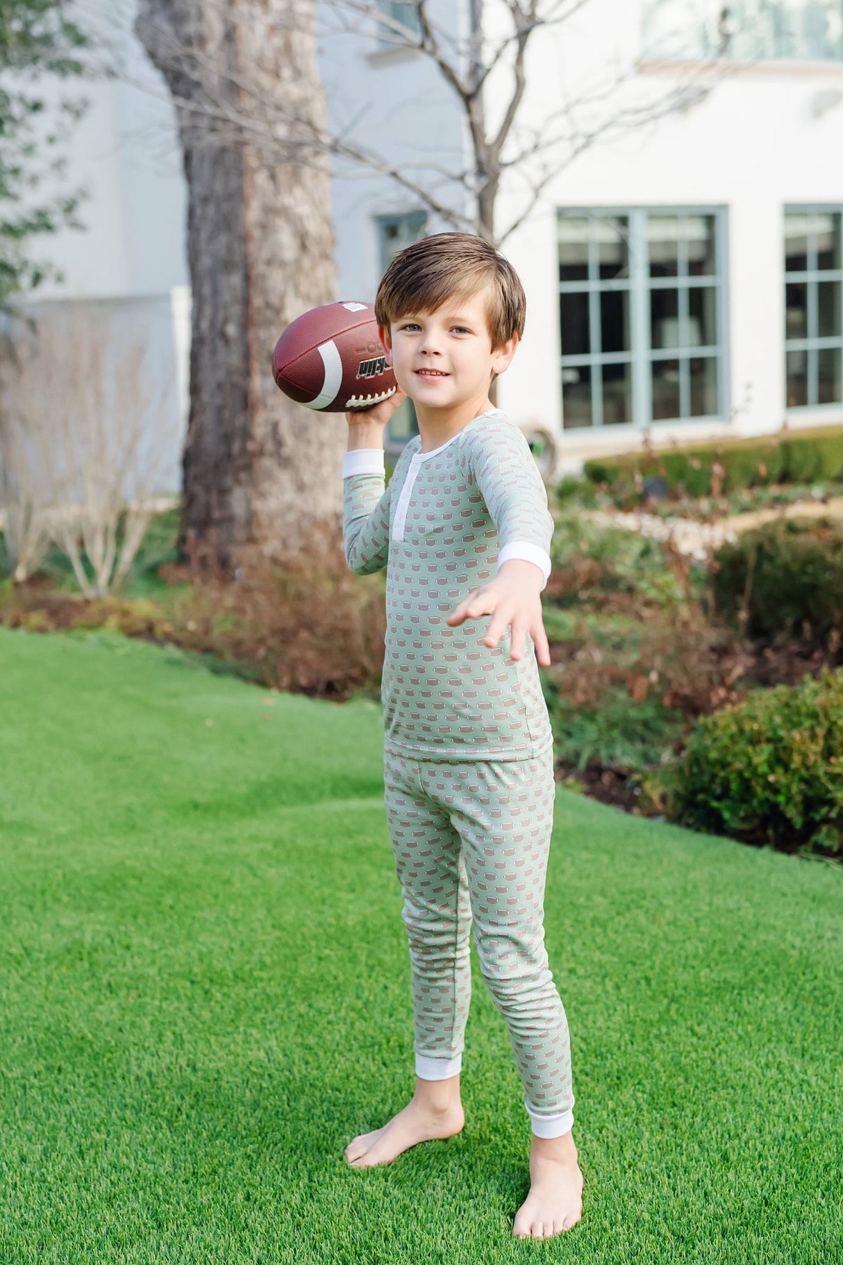 Jack Boys' Pajama Pant Set - Football