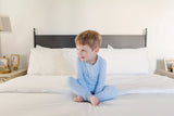 Jack Boys' Pima Cotton Pajama Pant Set - Light Blue - HoneyBug 