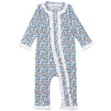 Grey Girls' Romper - Autumn Blooms