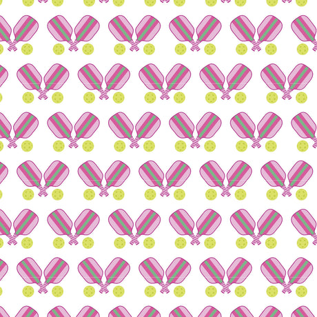 Melanie Women's Pajama Jogger Pant Set - Pickleball Pink - HoneyBug 