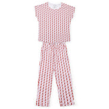 Marcia Women's Pajama Pant Set - City Boots (pink) - HoneyBug 