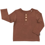 HENLEY LONG SLEEVE- Sienna - HoneyBug 