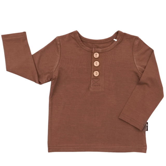 HENLEY LONG SLEEVE- Sienna - HoneyBug 