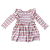Long Sleeve Ruffle Dress - HoneyBug 