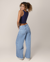 Sublime® Bamboo Maternity & Nursing Longline Bra Top | Navy - HoneyBug 