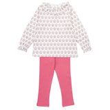 Lulu Girls' Legging Set - Berkshire Batik Floral - HoneyBug 