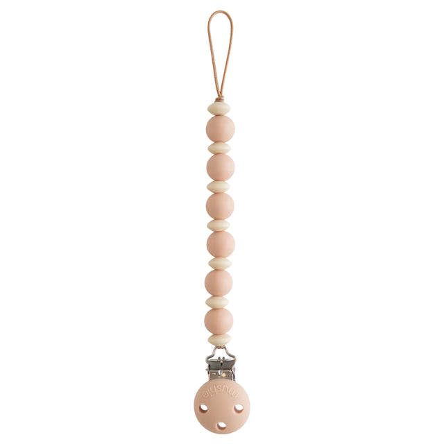 Silicone Pacifier Clip | Luna - Blush - HoneyBug 